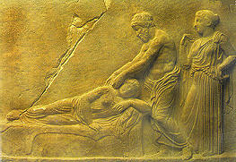 masaje en la Grecia clásica